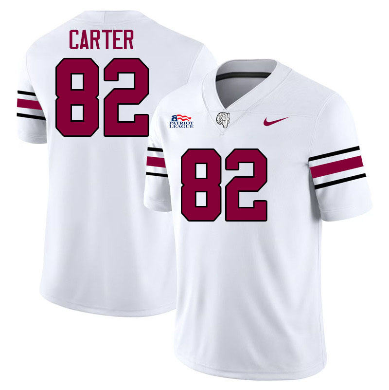 Fordham Rams #82 Jabril Carter College Football Jerseys,Uniforms-White